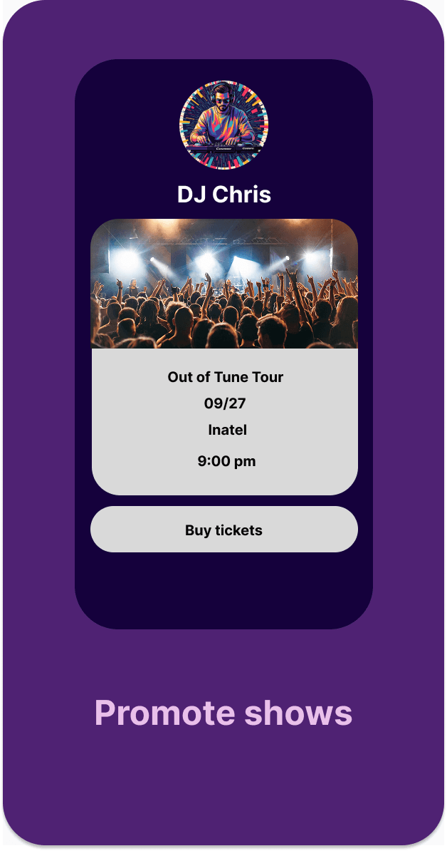 Promote Shows Feature